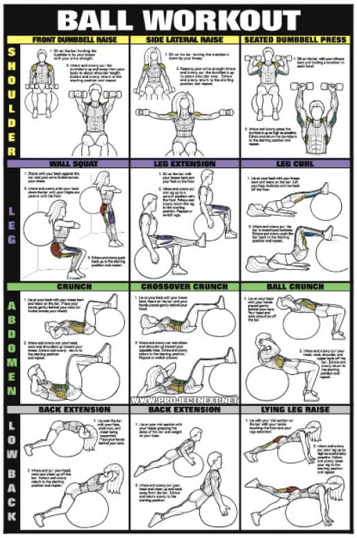 Ball Workout PART 1 - Fat Burning Sixpack Abs Exercise