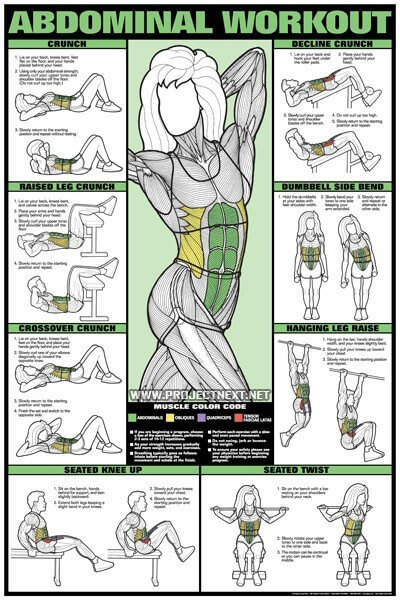 Abdominal Workout for Women - Abs Sixpack Twist Exercise Gym