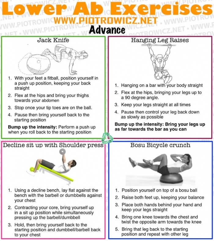 lower ab exercises with dumbbells