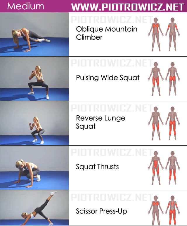 Medium Female Body Workout - Sixpack Exercises Healthy Fitness