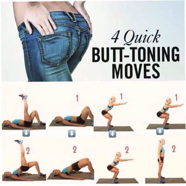 4 Quick Butt-Toning Moves - Make Sure You Dont Miss This Workout