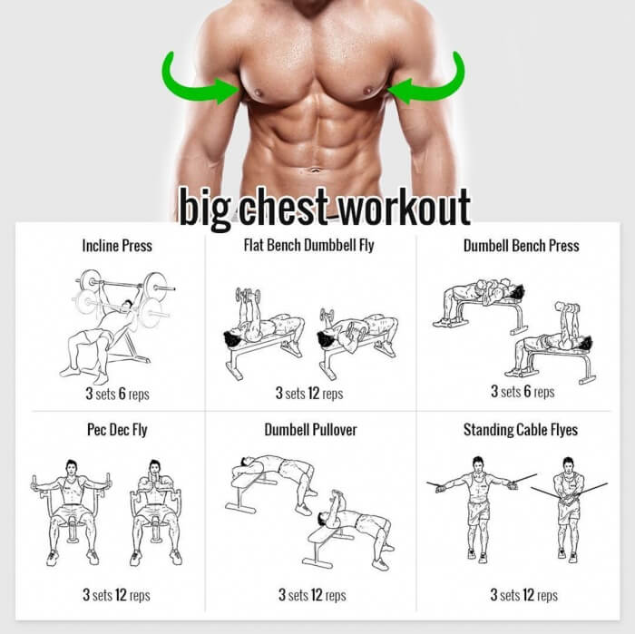Want a Big Chest? Try these Exercises! Healthy Fitness Training - Yeah We  Train ! - Workouts, Exercises & More