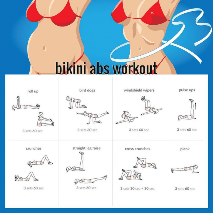 Bikini Abs Workout ???? Try These Sixpack Exercises. Healthy Fit