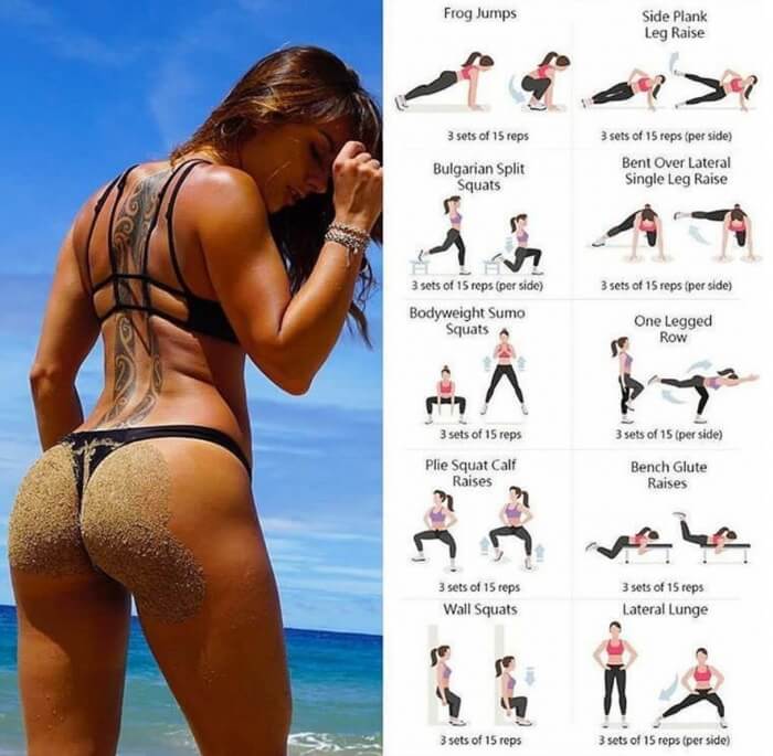 Strong Glutes Workout Plan - Healthy Legs Training Butt