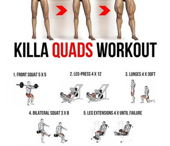 Killa Quads Workout! Fitness Training Plan