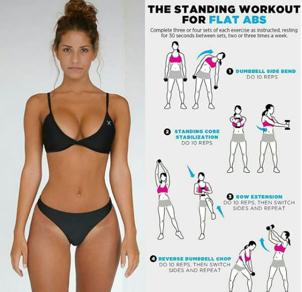 The Standing Workout For Flat Abs! Healthy Fitness Training Plan