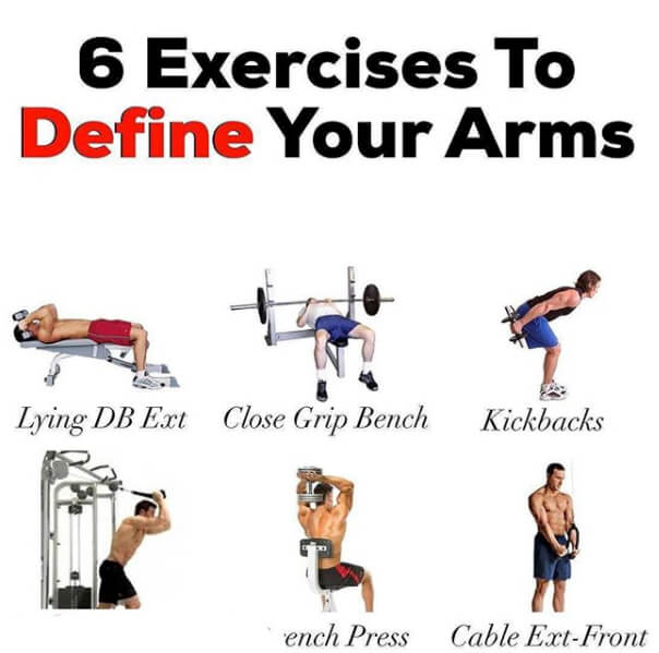 6 Exercises To Define Your Arms! Fitness Workout Plan