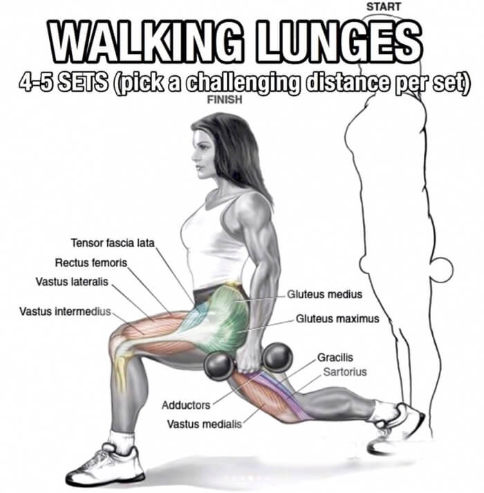 Leg Day Workout But Slightly Different Part 3! Walking Lunges